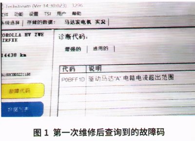 ​丰田卡罗拉双擎轿车变速器故障维修