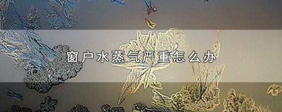 ​怎样防止窗户上有水蒸气 窗户玻璃层里有水蒸气,怎么办