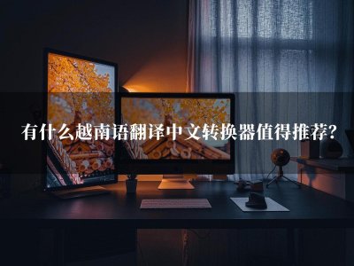 ​有什么越南语翻译中文转换器值得推荐？这几种你绝对不能错过